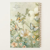 コテージコアワイルドフラワーアンド蝶の月 プランナー手帳 (裏面)