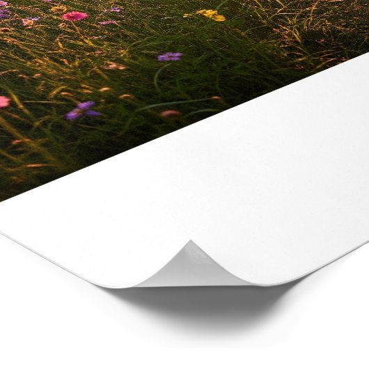 コテージコアワイルドフラワーウォーク ポスター (角)