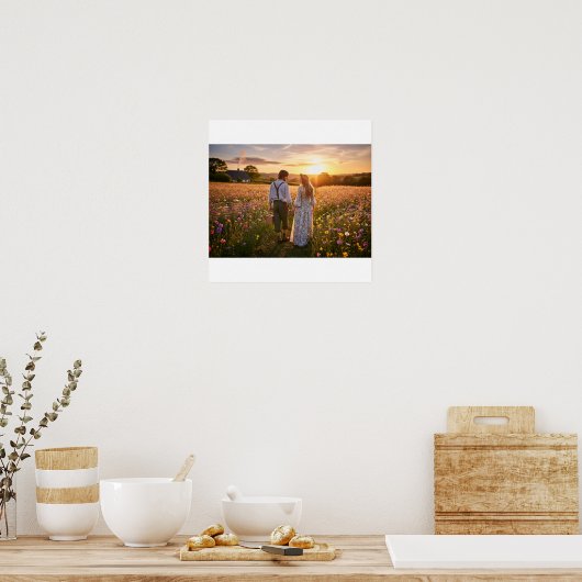 コテージコアワイルドフラワーウォーク ポスター (キッチン)