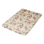 コテージコアワイルドフラワーウォータカラーヴィンテージパターン バスマット (アングル)
