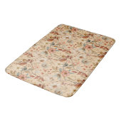 コテージコアワイルドフラワーウォータカラーヴィンテージパターン バスマット (アングル)