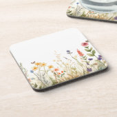 コテージコアワイルドフラワーコースターヴィンテージフローラ コースター (左側)