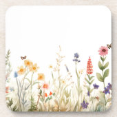 コテージコアワイルドフラワーコースターヴィンテージフローラ コースター (正面)