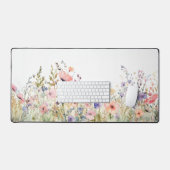 コテージコアワイルドフラワーデスクマットフローラ デスクマット (キーボード&マウス)