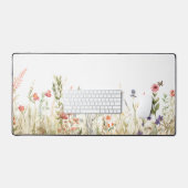 コテージコアワイルドフラワーデスクマットヴィンテージフローラ デスクマット (キーボード&マウス)