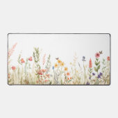 コテージコアワイルドフラワーデスクマットヴィンテージフローラ デスクマット (正面)