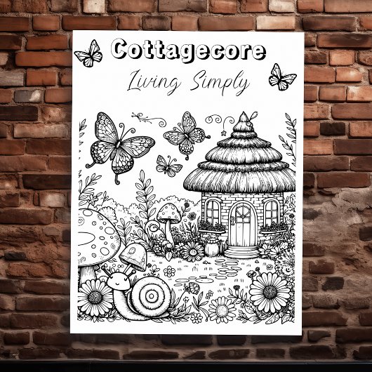 コテージコアヴィラアンドバタフライ | カラーミー ポスター