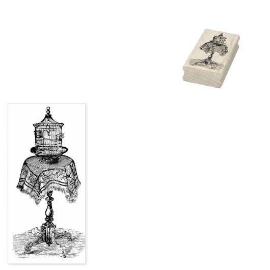 コテージコアヴィンテージバードケージラバースタンプ ラバースタンプ (押印)