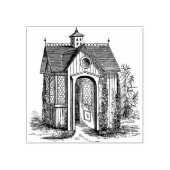 コテージコアヴィンテージビクトリアンハウス ラバースタンプ (インプリント)