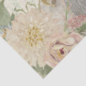 コテージコアヴィンテージフラワーブーケブルーアンドホワイト 薄葉紙 (詳細)