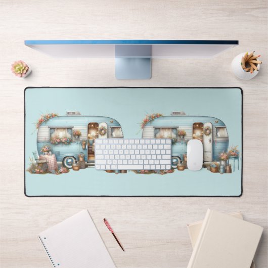 コテージコアヴィンテージフローラカンパーボーホアアクセント デスクマット (オフィス1)