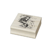 コテージコアヴィンテージマーメイドガールラバースタンプ ラバースタンプ (スタンプ)