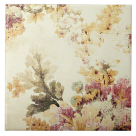 コテージコアヴィンテージ植物装飾セラミックタイル タイル