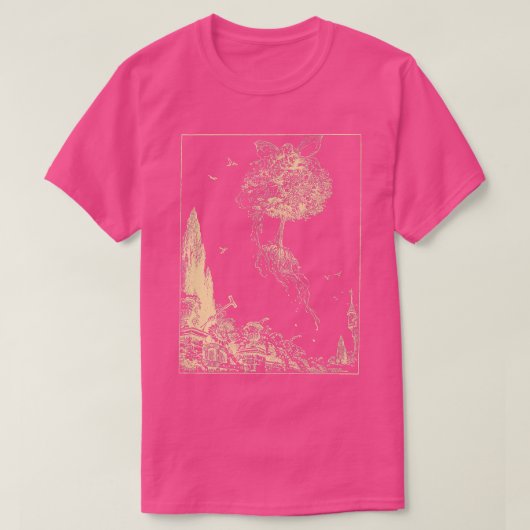 コテージコア妖精グランジアートmens woman graphic tシャツ (デザイン正面)
