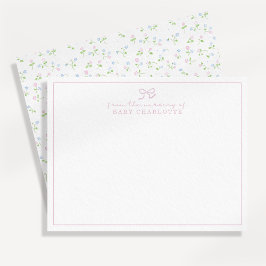 コテージコア山花子供部屋ノートカード 招待状