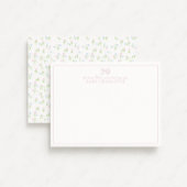 コテージコア山花子供部屋ノートカード 招待状