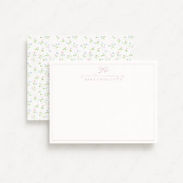 コテージコア山花子供部屋ノートカード 招待状