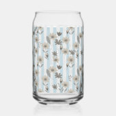 コテージコア秋ストライプフローラカスタムモノグラム ガラス缶 (裏面)