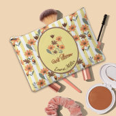 コテージコア秋フラムス名前をカスタムする アクセサリーポーチ