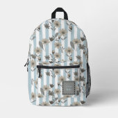 コテージコア秋フラムス名前をカスタムする プリントバックパック (正面)