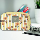 コテージコア秋名前をカスタムするコスメティックバッグ ドップキット