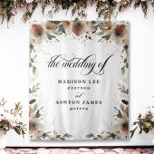 コテージコア結婚フローラの写真ブース背景 タペストリー