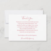 コテージコア葬儀悔やみや弔慰サンキューカード ノートカード (正面)