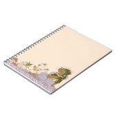 コテージコア読ノート女の子の本 ノートブック (左側)