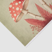 コテージコア赤と白マッシュルームデクページ 薄葉紙 (詳細)