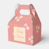 コテージコア赤面ピンクデイジーフローラ フェイバーボックス (正面サイド)