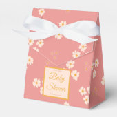 コテージコア赤面ピンクデイジーフローラ フェイバーボックス (正面サイド)