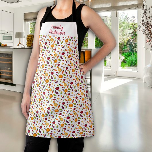 コテージコア野菜の名前ホワイト エプロン