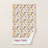 コテージコア野菜感謝白 ハンドタオル (ハンドタオル)