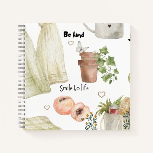 コテージコア魔法 ノートブック (正面)