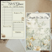 コテージコア鳥と蝶の毎日バインダーページ