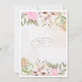 コテージコア ウェディング 招待状セット ロマンティック 英 招待状 (裏面)