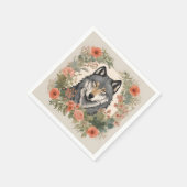 コテージコア ウルフ スタンダードカクテルナプキン (角)