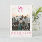 コテージコア コケッティ フォト 卒業発表 招待状 (スタンド正面)