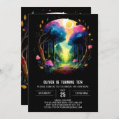 コテージコア　ティンバーマジック　バースデー 招待状 (正面/裏面)