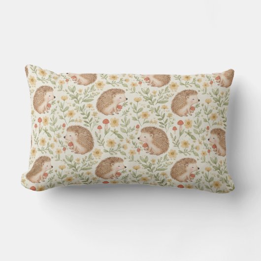 コテージコア ハリネズミ ランバークッション (正面)