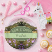 コテージコア フラワーフィールド ウェディング ペーパープレート (パーティー)