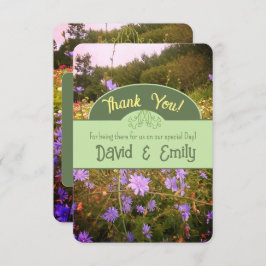 コテージコア フラワーフィールド サンクス サンキューカード