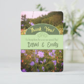 コテージコア フラワーメドウ サンクスカード サンキューカード (スタンド正面)