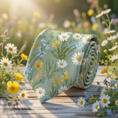 コテージコア ワイルドフラワーの牧場  ネクタイ