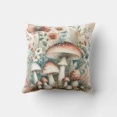 コテージコア | ヴィンテージと花 クッション (裏面)