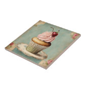 コテージコア ヴィンテージ フレンチカントリー ピンク カップケーキ タイル (側面)