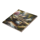 コテージコア 春の橋の別荘 シーン タイル (側面)