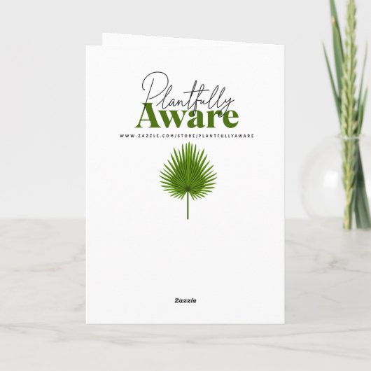 コテージコア | 水彩マッシュルーム誕生日 カード (裏面)