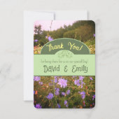 コテージコア 花の草原 感謝カード (正面)