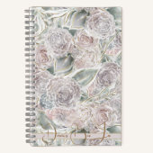 コテージコアwhimsyフローラブレットジャーナル ノートブック (正面)